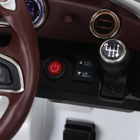 HOMCOM Kinderauto Bentley GT elektrische auto kindervoertuig met afstandsbediening kinderen wit(m-8)