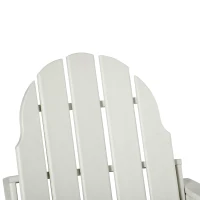Outsunny tuinstoel, klapstoel, ergonomisch design, weerbestendig, kunststof, wit, 73 x 82 x 88 cm(m-10)