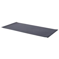 HOMCOM Bodenschutzmatte für Fitnessgeräte rutschfest Fitnessmatte 4 mm Dicke Unterlegmatte 200x100 cm Schwarz(m-1)