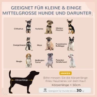 PawHut Hondenkennel Huisdierbed Hondenmand, weerbestendig, afneembaar kussen, Grijs(m-7)