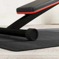 HOMCOM Bodenschutzmatte für Fitnessgeräte rutschfest Fitnessmatte 4 mm Dicke Unterlegmatte 200x100 cm Schwarz(m-8)