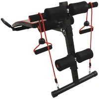 HOMCOM sit up buiktrainer trainingsbank fitnessbank in hoogte verstelbaar(m-8)