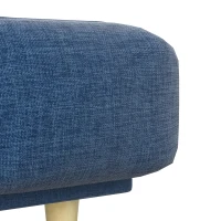 PawHut Hondenbank, huisdierenbank, huisdierenbed, afneembare en wasbare bekleding, natuurlijk + donkerblauw(m-10)