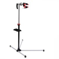 HOMCOM Fietsmontagestandaard, reparatiestandaard, montagestandaard met gereedschapsbak fiets(m-1)