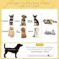 PawHut Hondenbed, verhoogde hondenligstoel met kussen, kattenbed, huisdierbed, rond(m-4)
