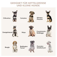 PawHut hondenkooi, dierenkooi met tafelblad, hondenhok, kennel, binnen(m-4)