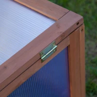 Outsunny Mini-Gewächshaus, Kleines Gewächshaus für den Garten, mit PC-Platten, Gute Lichtdurchlässigkeit, 100L x 65B x 40H cm(m-7)