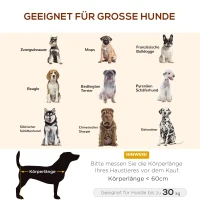 PawHut Hondenmand hondenbed koffiebruin kattenmand slaapplaats met vervangende hoes voor dierenmand(m-8)