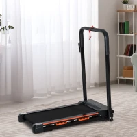 HOMCOM Elektrische loopband met LCD-display inklapbare fitnessapparaat 1-6 km/u staal(m-2)