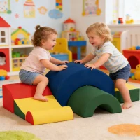 AIYAPLAY Module motricité bébé 5PCS parcours motricité bébé en mousse EVA pour enfants d'âge préscolaire, multicolore(m-11)