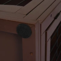 PawHut Hondenbox, 2 ingangen, afsluitbaar, MDF en metaal, 58,4 x 81,3 x 66 cm, Zwart(m-9)