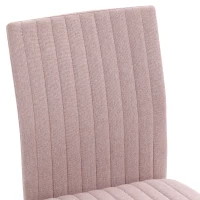 HOMCOM Chaise de bureau sans accoudoirs, fauteuil de bureau, hauteur réglable et pivotant 360°, 43 x 56 x 89-99 cm, rose(m-12)