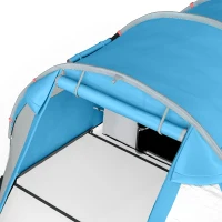 Outsunny Campingtent Trekkingtent Tent, weerbestendig, 2 ruimtes,  475 x 264  cm Breedte x 172, Blauw(m-10)