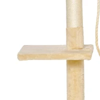 PawHut Kattenboom krabboom slaapgrot klimboom trap speelboom 4 lagen 114 cm(m-12)
