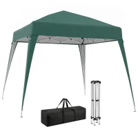 Outsunny Partytent 3 x 3 m inklapbare partytent opvouwbare tent paviljoen tuintent draagbaar 2 kleuren(m-14)