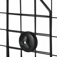 PawHut veiligheidshek auto zwart 120 x 40,5 cm(m-11)