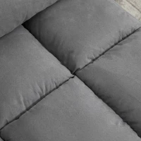 HOMCOM Vloerstoel 2-in-1 vloerstoel bed met rugleuning 7 standen verstelbaar(m-13)