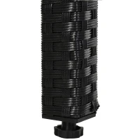Outsunny Poly-rotan zitgroep 11-delig Eetset tuinset tuinkussens zwart(m-9)