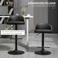 HOMCOM barkruk set van 2 48,5 cm x 49,5 cm x 96 cm(m-4)