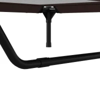 PawHut Hondenmand slaapplaats hondenbed hondenbank huisdierenmand kattenmand bruin(m-13)