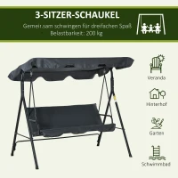 Outsunny Hollywood-schommelstoel 172 x 110 x 153 cm(m-7)