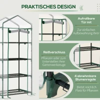 Outsunny foliekas 70 cm x 50 cm x 160 cm(m-6)