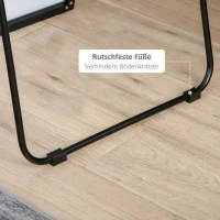 HOMCOM Grote staande spiegel, wandspiegel, lichaamsspiegel, 161,5 cm, zilver(m-6)