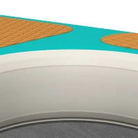 PawHut Opblaasbare Hondenwaterramp Hondenhelling Zwembad 151x102 cm Draagbaar Hondenplatform met Antislip EVA Oppervlak Oranje(m-12)