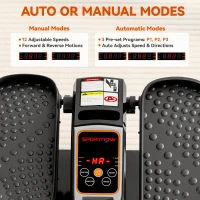 SPORTNOW Under Desk Elliptical Machine for Home, Electric Elliptical Machine with 12 Adjustable Speed, LED Monitor(m-4)
