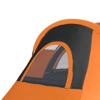 Outsunny 5-6 Man Dome Camping Tent - Orange(m-12)