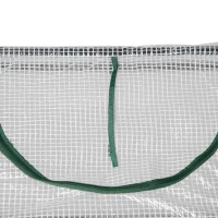 Outsunny foliekas met raam wit 119 x 60 x 60 cm(m-12)