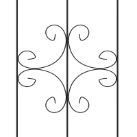 Outsunny Metalen klimrek 2-delige set roestvrij klimrek voor klimplanten komkommers rek 180 x 50 cm(m-9)