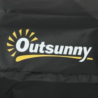 Outsunny Auto Dakbox 595 Liter Opvouwbaar Waterdicht Dakbagagedrager met Antislipmat 10 Verstelbare Riemen 6 Deurhaken(m-13)