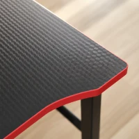 HOMCOM L-vormig computertafel met stopcontacten, 128 cm hoekbureau met monitorstandaard, hoofdtelefoonhaak & bekerhouder(m-11)