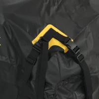 Outsunny Auto Dakbox 595 Liter Opvouwbaar Waterdicht Dakbagagedrager met Antislipmat 10 Verstelbare Riemen 6 Deurhaken(m-10)
