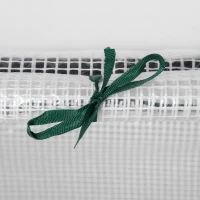 Outsunny foliekas met raam wit 119 x 60 x 60 cm(m-10)