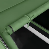Outsunny Tunneltent voor 4-6 personen, campingtent met deur, bodemzeil, 2000mm waterdicht Groen(m-13)