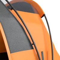 Outsunny 5-6 Man Dome Camping Tent - Orange(m-10)