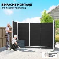 Outsunny Tuinhuisje 3,2m², Opslagschuur met Lessenaarsdak, 303x123x197cm met Ramen Afsluitbaar Deur Ventilatieopening Bodem(m-7)