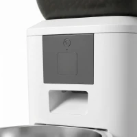 PawHut Automatische Kattenvoeder, 2.4G WiFi, 4L, App-besturing, 1-10 maaltijden, 10s spraakoproep(m-10)