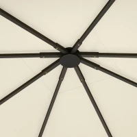 Outsunny Vervangend dak voor paviljoen 3 x 3 m waterafstotend paviljoendak UPF30+ vervangende hoes Oxford-stof, 370 g/m², crème-wit(m-9)