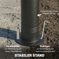 Outsunny Paviljoen 3x3m Waterafstotend Stabiel Winterbestendig Tuinpaviljoen met inklapbaar Bovenframe Dubbel Dak Crèmewit(m-5)