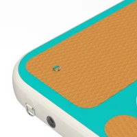 PawHut Opblaasbare Hondenwaterramp Hondenhelling Zwembad 151x102 cm Draagbaar Hondenplatform met Antislip EVA Oppervlak Oranje(m-11)