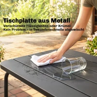 Outsunny Tuinmeubelset 4-delig polyrattan loungeset met tweezitsbank, 2 fauteuils, salontafel, afneembare kussens met banden(m-7)