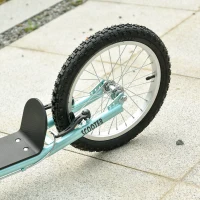 HOMCOM step kinderscooter scooter stadsscooter luchtbanden verstelbaar blauw(m-9)