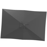 Outsunny Parasol Vervangingshoes 2 x 3 m 6 Spijlen UV50+ & Waterafstotend Terrasparasol Hoes(m-10)