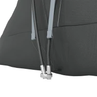 Outsunny Tente de camping familiale 5-6 pers. - tente tunelle imperméable légère ventilée - grande porte + 2 fenêtres gris clair(m-12)