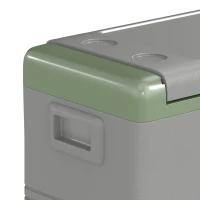 Outsunny 40L Portable Car Refrigerator - Light Green and Grey(m-12)