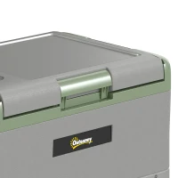 Outsunny 40L Portable Car Refrigerator - Light Green and Grey(m-13)