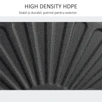 Outsunny Baza pentru Umbrela de Gradina cu Stalp Central Φ3.8cm si 4.8cm, Soclu pentru Umbrela care se Umple cu Apa sau Nisip, Negru(m-7)